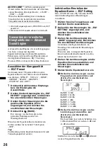 Preview for 58 page of Sony CDX-GT650UI - Fm/am Compact Disc Player Operating Instructions Manual