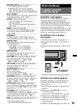 Preview for 61 page of Sony CDX-GT650UI - Fm/am Compact Disc Player Operating Instructions Manual