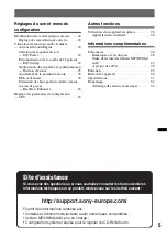 Preview for 73 page of Sony CDX-GT650UI - Fm/am Compact Disc Player Operating Instructions Manual