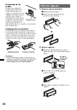 Preview for 98 page of Sony CDX-GT650UI - Fm/am Compact Disc Player Operating Instructions Manual