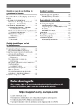 Preview for 141 page of Sony CDX-GT650UI - Fm/am Compact Disc Player Operating Instructions Manual