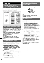 Preview for 142 page of Sony CDX-GT650UI - Fm/am Compact Disc Player Operating Instructions Manual