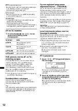 Preview for 148 page of Sony CDX-GT650UI - Fm/am Compact Disc Player Operating Instructions Manual