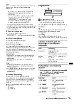 Preview for 155 page of Sony CDX-GT650UI - Fm/am Compact Disc Player Operating Instructions Manual