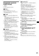 Preview for 25 page of Sony CDX-M3DI  (XT-XM1) Operating Instructions Manual