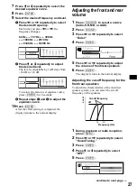 Preview for 27 page of Sony CDX-M3DI  (XT-XM1) Operating Instructions Manual