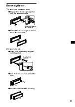 Preview for 31 page of Sony CDX-M3DI  (XT-XM1) Operating Instructions Manual