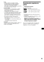 Preview for 85 page of Sony CDX-M3DI  (XT-XM1) Operating Instructions Manual