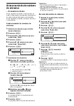 Preview for 91 page of Sony CDX-M3DI  (XT-XM1) Operating Instructions Manual