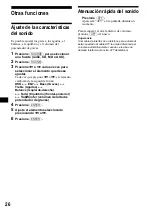 Preview for 98 page of Sony CDX-M3DI  (XT-XM1) Operating Instructions Manual