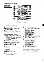 Preview for 5 page of Sony CDX-M600 - Fm/am Compact Disc Player Operating Instructions Manual