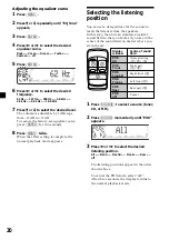 Preview for 20 page of Sony CDX-M600 - Fm/am Compact Disc Player Operating Instructions Manual