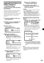 Preview for 89 page of Sony CDX-M600 - Fm/am Compact Disc Player Operating Instructions Manual