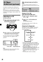 Preview for 10 page of Sony CDX-M600R Operating Instructions Manual