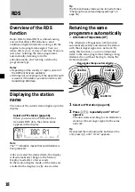 Preview for 18 page of Sony CDX-M600R Operating Instructions Manual