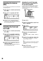 Preview for 30 page of Sony CDX-M600R Operating Instructions Manual