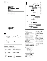 Preview for 20 page of Sony CDX-M8810 - Fm/am Compact Disc Player Operating Instructions Manual