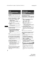 Preview for 6 page of Sony CDX-S2010 - Fm/am Compact Disc Player Operating Instructions Manual