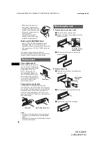 Preview for 8 page of Sony CDX-S2010 - Fm/am Compact Disc Player Operating Instructions Manual