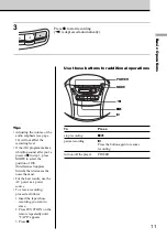 Preview for 11 page of Sony CFD-E90PS Operating Instructions  (primary manual) Operating Instructions Manual