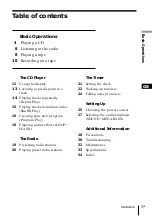 Preview for 3 page of Sony CFD-S28L Operating Instructions Manual