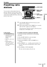 Preview for 19 page of Sony CFD-S28L Operating Instructions Manual