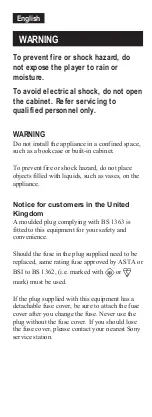 Preview for 2 page of Sony CFD-S300L User Manual