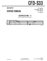 Preview for 46 page of Sony CFD-S33 - Cd Boombox Service Manual