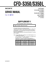 Preview for 61 page of Sony CFD-S350L Service Manual