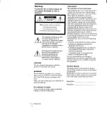 Preview for 2 page of Sony CFD-V15 - Cd Radio Cassette-corder Operating Instructions Manual