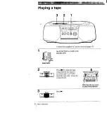 Preview for 8 page of Sony CFD-V15 - Cd Radio Cassette-corder Operating Instructions Manual