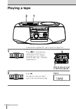 Preview for 9 page of Sony CFD-V35 - Cd Radio Cassette-corder Operating Instructions Manual