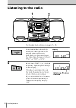 Preview for 6 page of Sony CFD ZW755 - Portable CD / Cassette Operating Instructions Manual