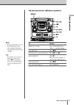 Preview for 9 page of Sony CFD ZW755 - Portable CD / Cassette Operating Instructions Manual