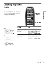 Preview for 13 page of Sony CFD ZW755 - Portable CD / Cassette Operating Instructions Manual