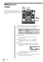 Preview for 22 page of Sony CFD ZW755 - Portable CD / Cassette Operating Instructions Manual