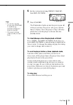 Preview for 23 page of Sony CFD ZW755 - Portable CD / Cassette Operating Instructions Manual