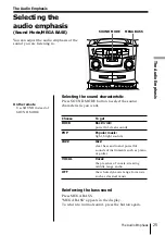 Preview for 25 page of Sony CFD ZW755 - Portable CD / Cassette Operating Instructions Manual