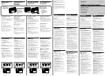 Sony CFM-20 Operating Instructions preview