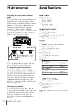 Preview for 14 page of Sony CFM-A50 Operating Instructions Manual