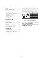 Preview for 2 page of Sony CFM-A50 Service Manual