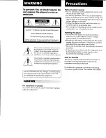 Preview for 2 page of Sony CFS-1035 Operating Instructions Manual