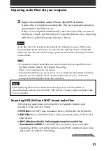 Preview for 21 page of Sony Clie Clie Version 2.0 User Manual