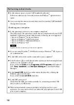 Preview for 18 page of Sony CLIE PEG-TG50 Troubleshooting Manual