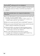 Preview for 30 page of Sony CLIE PEG-TG50 Troubleshooting Manual