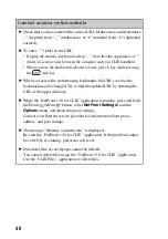 Preview for 48 page of Sony CLIE PEG-TG50 Troubleshooting Manual