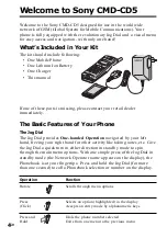 Preview for 4 page of Sony CMD-CD5 Operating Instructions Manual