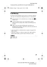 Preview for 47 page of Sony CMD-J5 Operating Instructions Manual