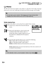 Preview for 72 page of Sony CMD-Z5 User Manual