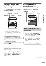 Preview for 21 page of Sony CMT-A70 - Personal Component System Operating Instructions Manual